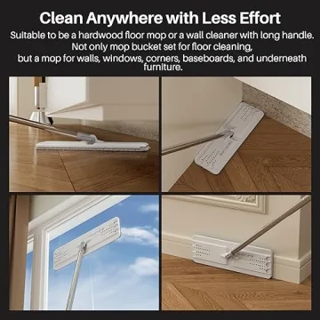 JOYMOOP Mop and Bucket Set for Effortless Home Cleaning