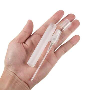 60 Pieces 10 ml Plastic Spray Bottles Empty Fine Mist Sprayer Bottles for Travel Essential Oils Perfume Supplies(Clear)