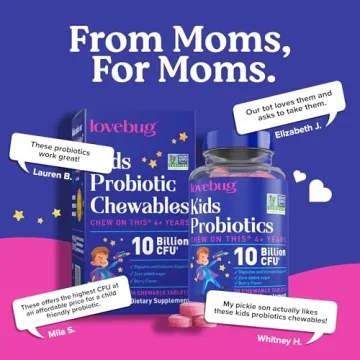 Lovebug Kids Probiotics – Chewable Daily Digestive Support