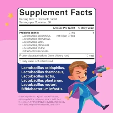 Lovebug Kids Probiotics – Chewable Daily Digestive Support