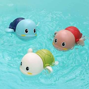 Turtle Bath Toys for Toddlers Fun Swim Gifts