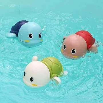 Turtle Bath Toys for Toddlers Fun Swim Gifts