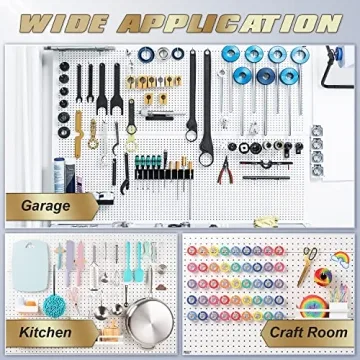 Durable DEMEDO Peg Board - Organize Your Craft Room