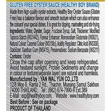 Healthy Boy Gluten Free Oyster Sauce 12.3 Ounces (1 Bottle)