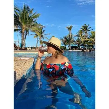 FURTALK Panama Hat for Stylish Sun Protection