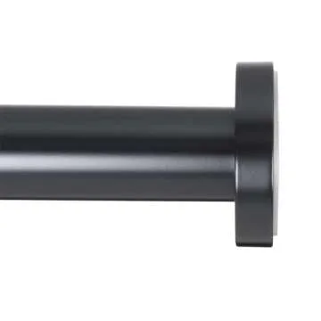 Ivilon Shower Tension Curtain Rod - Adjustable Tension Rod for Shower Curtains, Bathroom, or Windows, Easy to Install, No Drilling Required, Rustproof, Spring Loaded, Adjustable 54 to 90 Inch Black