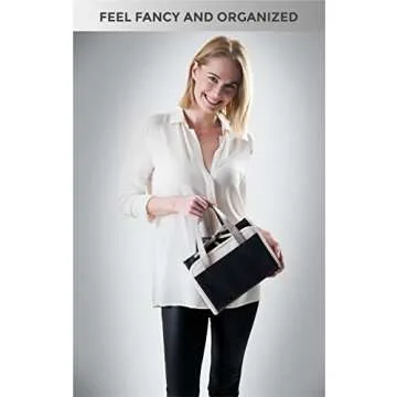 Kefi Vim Jewelry Organizer Travel - Stylish Travel Jewelry Bag Made Of PU Leather For Small & Large Necklaces, Earrings & Rings - Beautiful Hanging Design. Easy Cleaning & Carrying Jewelry Holder