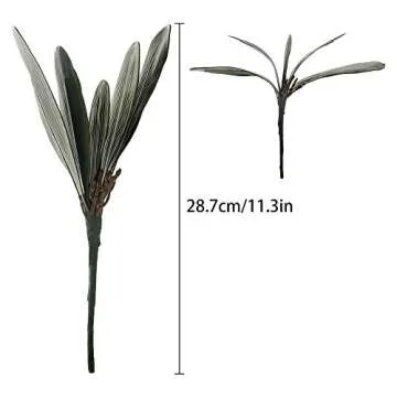 NERKT Artificial Orchid Leaves for Home Decor and Weddings