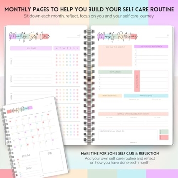 Templatables Self Care Planner - Pastel Rainbow 2022
