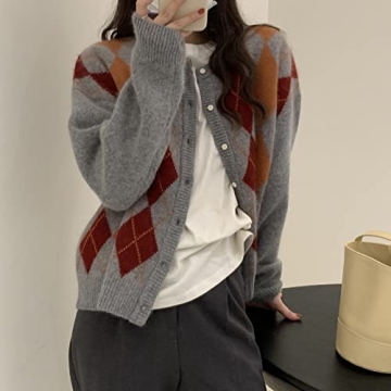 Trendy Fall Sweater Women Stylish Y2K Cardigan 2025