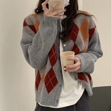 Trendy Fall Sweater Women Stylish Y2K Cardigan 2025