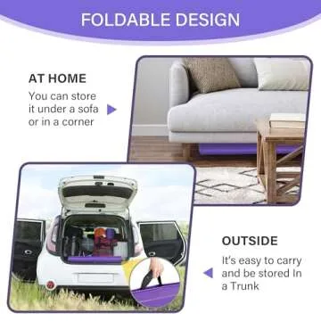 Oteymart 6FT Folding Balance Beam for Home Training