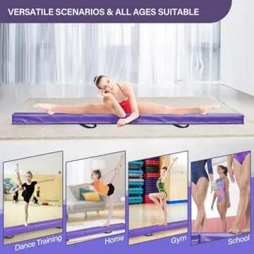 Oteymart 6FT Folding Balance Beam for Home Training