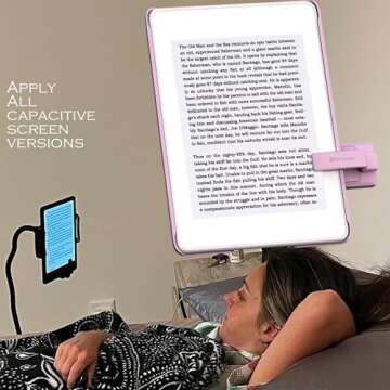 SK SYUKUYU RF Remote Control Page Turner for Kindle Reading Ipad Surface Comics, iPhone Android Tablets Reading Novels Taking Photos(Pink)