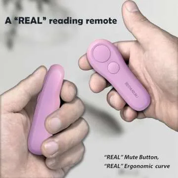 SK SYUKUYU RF Remote Control Page Turner for Kindle Reading Ipad Surface Comics, iPhone Android Tablets Reading Novels Taking Photos(Pink)