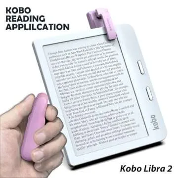 SK SYUKUYU RF Remote Control Page Turner for Kindle Reading Ipad Surface Comics, iPhone Android Tablets Reading Novels Taking Photos(Pink)