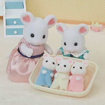 Calico Critters Marshmallow Mouse Triplets - Cute Collectible Mice Set