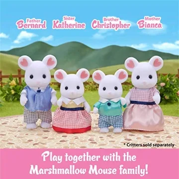 Calico Critters Marshmallow Mouse Triplets - Cute Collectible Mice Set