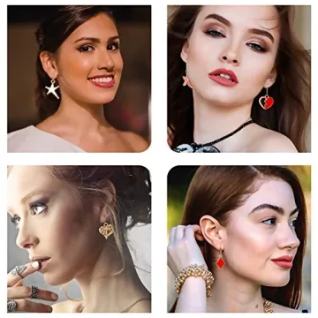 SANNIX 110pcs Gold Enamel Charms for Jewelry Making