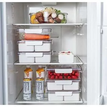 Lumista Divided Serving Tray - 4 Compartment Food Storage