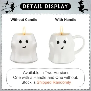 13OZ Halloween Ghost Candle for Spooky Celebrations