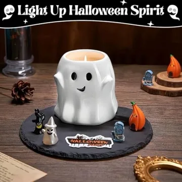 13OZ Halloween Ghost Candle for Spooky Celebrations