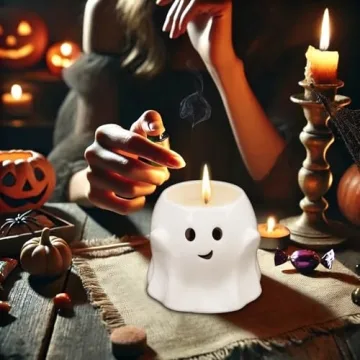 13OZ Halloween Ghost Candle for Spooky Celebrations