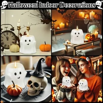 13OZ Halloween Ghost Candle for Spooky Celebrations