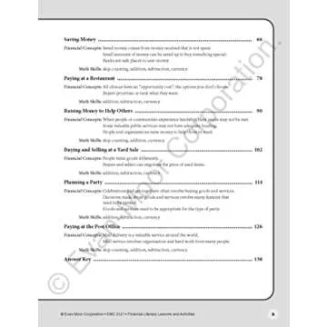 Evan-Moor Financial Literacy Lessons and Activities, Grade 1, Homeschool and Classroom Resource Workbook, Learn about Money, Earning, Paying, Buying, ... (Financial Literacy Lessons & Activities)