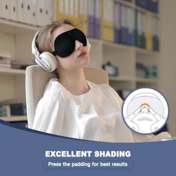 Ultrathin 3D Sleep Mask for Travel and Naps