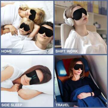 Ultrathin 3D Sleep Mask for Travel and Naps