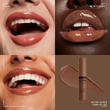 NYX Butter Gloss Brown Sugar - Non-Sticky Lip Shine