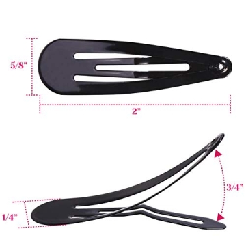 Anezus 80 Pcs Hair Clips - Non-Slip Barrettes for Everyone