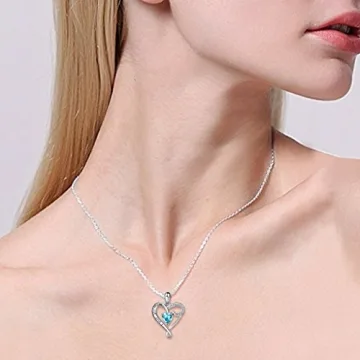 Elegant I Love You Mom Sterling Silver Heart Necklace