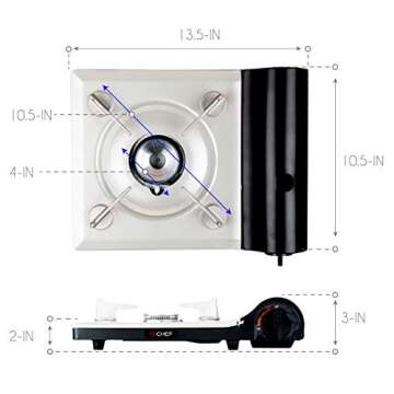 TECHEF - AGNI Portable Butane Gas Stove Burner, Camp Stove, Made in Korea