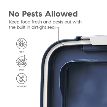 Airtight Dog Food Storage Container - Stackable & Mobile