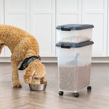 Airtight Dog Food Storage Container - Stackable & Mobile