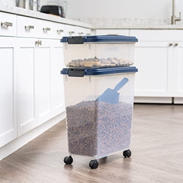 Airtight Dog Food Storage Container - Stackable & Mobile