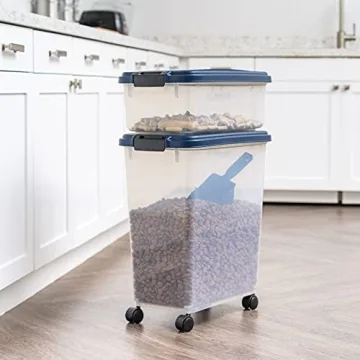 Airtight Dog Food Storage Container - Stackable & Mobile