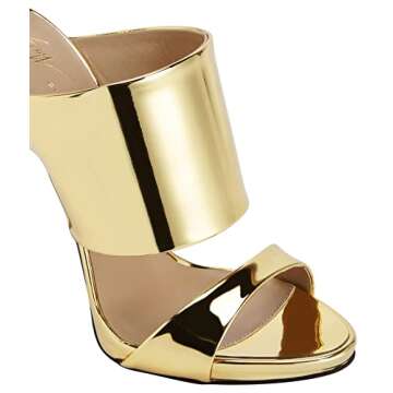 Giuseppe Zanotti, Andrea Sandals, 8.5, Gold