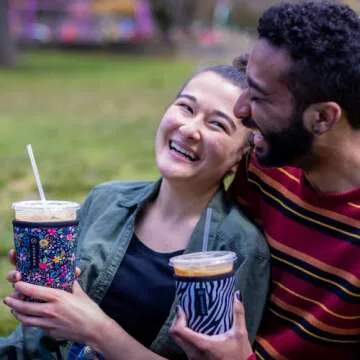 Durable JAVA SOK Insulated Cup Sleeve for Iced Drinks