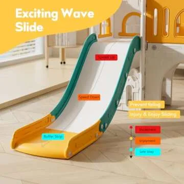 Baotree 9 in 1 Toddler Slide Playset for Kids