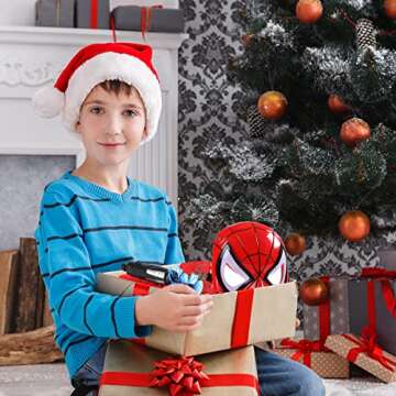 LSXLZQN Superhero Costume Masks Capes Boys,Web Shooter Super Heros Toy- Web Goves Costume Kids for Christmas Halloween Birthday Party Over 3 Years Old