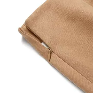 IDEALSANXUN Women's Wool Plaid Mini Skirt for Winter Fashion