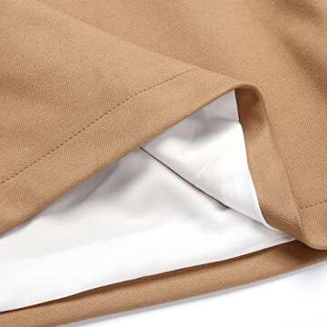 IDEALSANXUN Women's Wool Plaid Mini Skirt for Winter Fashion