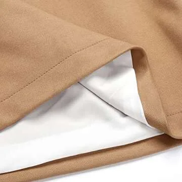 IDEALSANXUN Women's Wool Plaid Mini Skirt for Winter Fashion