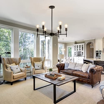 ASGYISA Industrial 6-Ceiling Light Chandelier Fixture