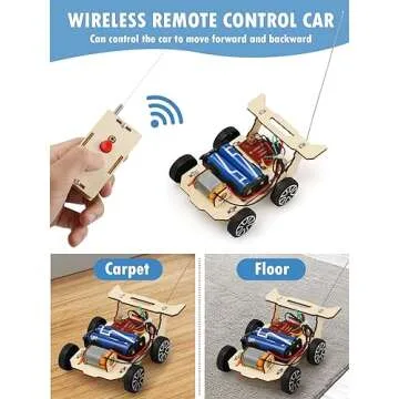 Poraxy STEM Model Car Kits for Boys & Girls Age 5-13