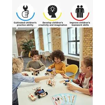 Poraxy STEM Model Car Kits for Boys & Girls Age 5-13