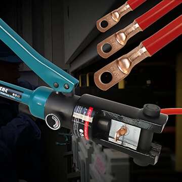 AMZCNC Hydraulic Cable Crimper Tool Kit for Professionals